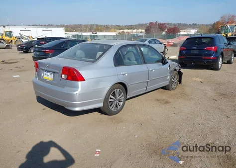 2005 Honda Civic Lx z USA, uszkodzony, nr VIN 2HGES16595H588719